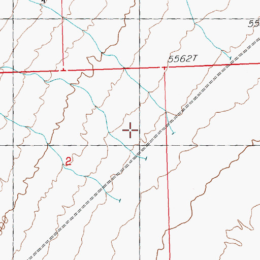 Topographic Map of Chokecherry Creek, NV
