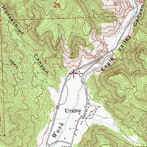 Topographic Map of Eagle Valley Canyon, NV