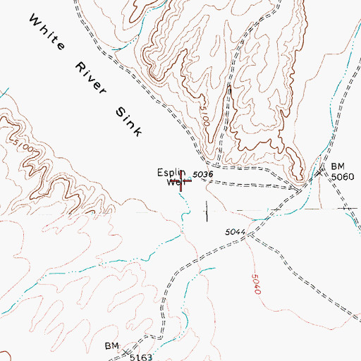 Topographic Map of Esplin Well, NV