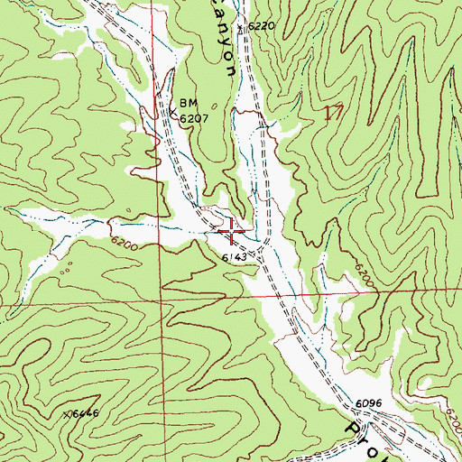 Topographic Map of Fay Canyon, NV