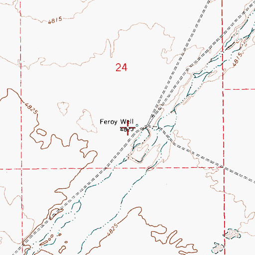 Topographic Map of Fergy Well, NV