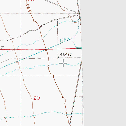 Topographic Map of Hendrys Creek, UT