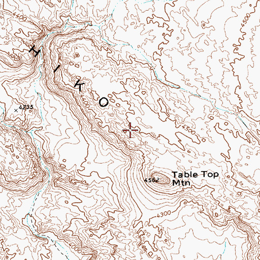 Topographic Map of Hiko Range, NV