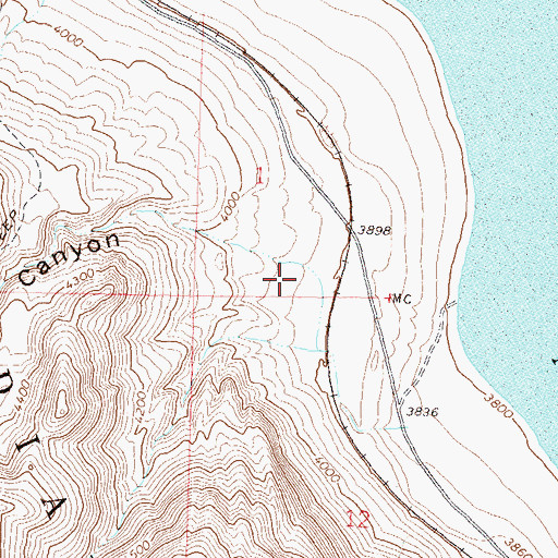 Topographic Map of Jigger Bobb Canyon, NV