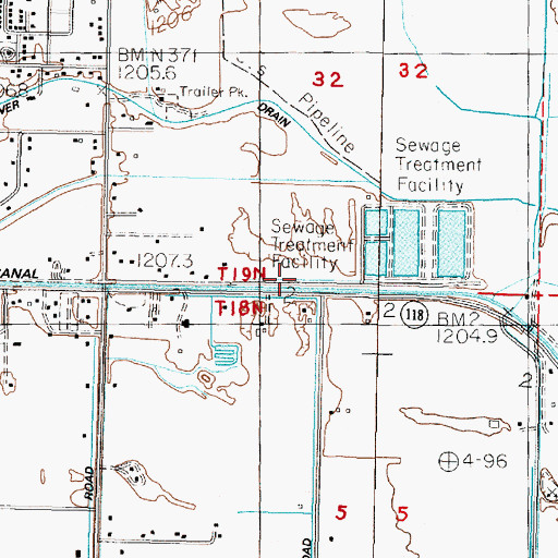 Topographic Map of L Line Canal, NV