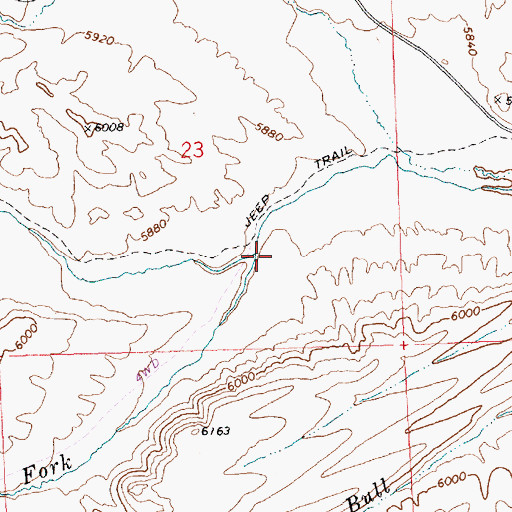 Topographic Map of North Fork Jakes Creek, NV