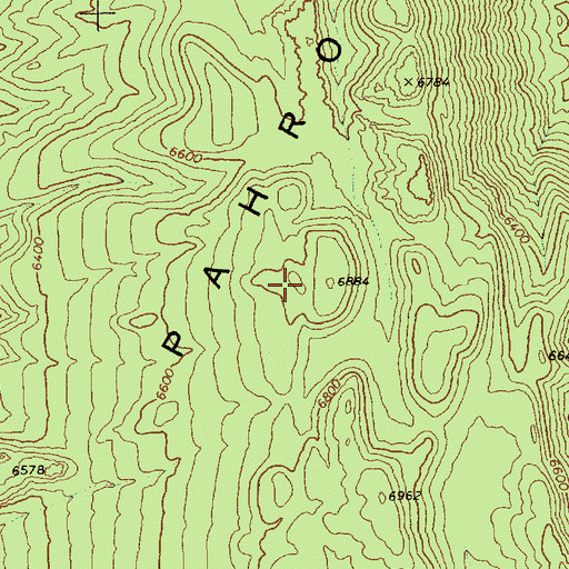 Topographic Map of North Pahroc Range, NV