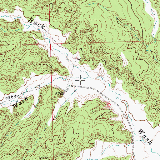 Topographic Map of Parsnip Creek Wash, NV