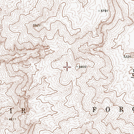 Topographic Map of Pintwater Range, NV