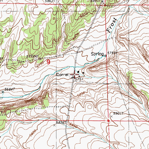 Topographic Map of Sestanovich Ranch, NV