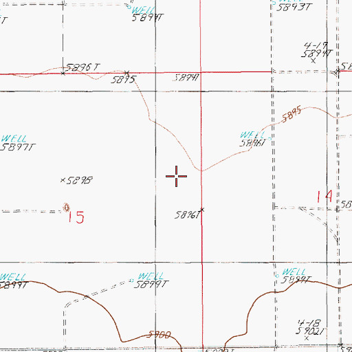 Topographic Map of Simpson Creek, NV