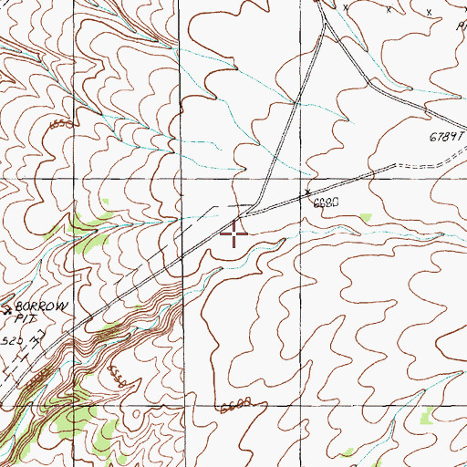 Topographic Map of Water Canyon, NV