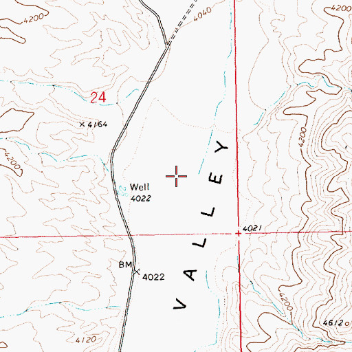 Topographic Map of White River, NV