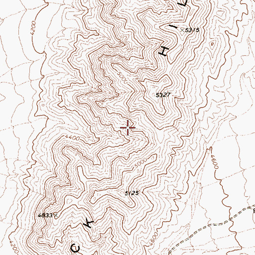 Topographic Map of Black Hills, NV