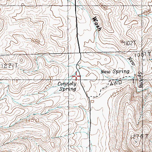 Topographic Map of Connoly Spring, NV