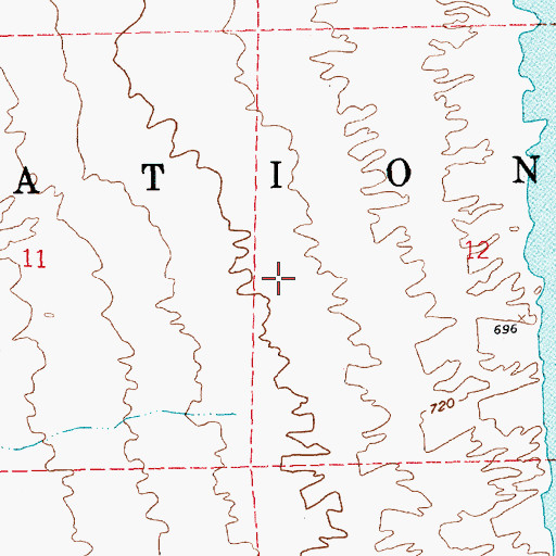 Topographic Map of Cottonwood Valley, NV