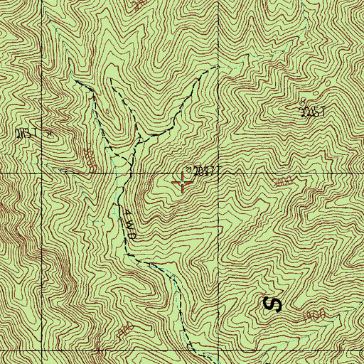 Topographic Map of Virgin Mountains, NV
