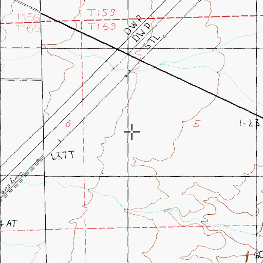 Topographic Map of Moapa River Indian Reservation, NV