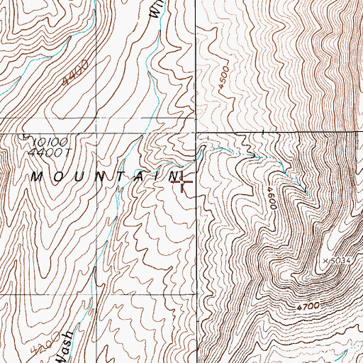 Topographic Map of Calico Hills, NV