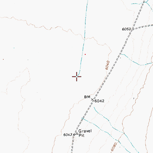 Topographic Map of Cave Valley Wash, NV