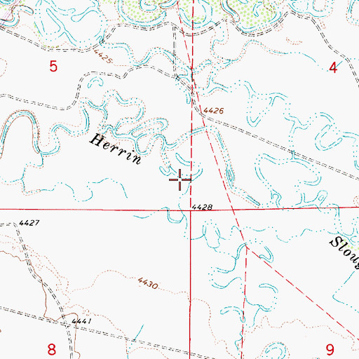 Topographic Map of Cottonwood Creek, NV