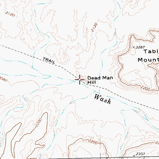 Topographic Map of Dead Man Hill, NV