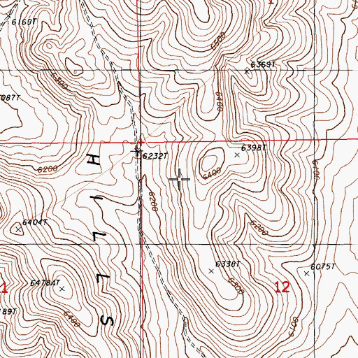 Topographic Map of Diamond Hills, NV