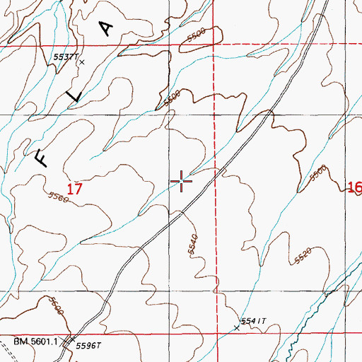 Topographic Map of Dixie Flats, NV