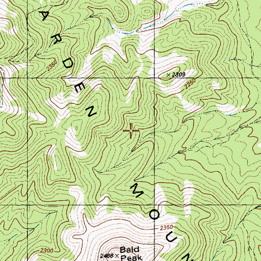 Topographic Map of Dolly Varden Mountains, NV