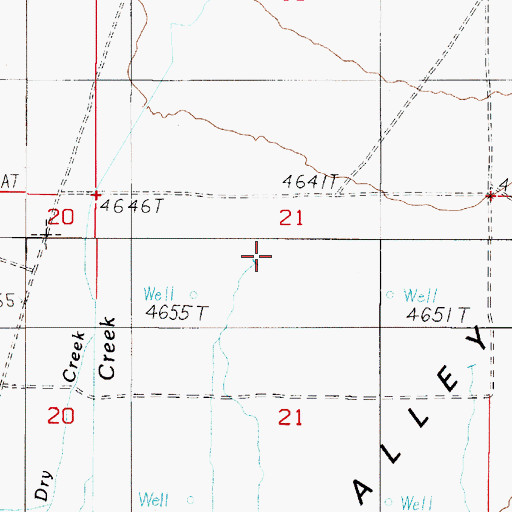Topographic Map of East Fork Eden Creek, NV