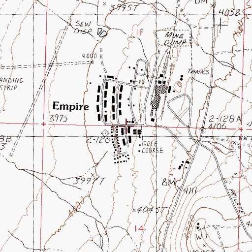 Topographic Map of Empire, NV