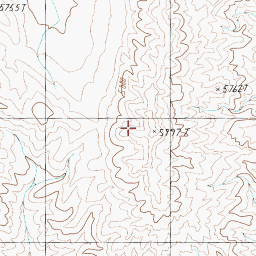 Topographic Map of Fallout Hills, NV