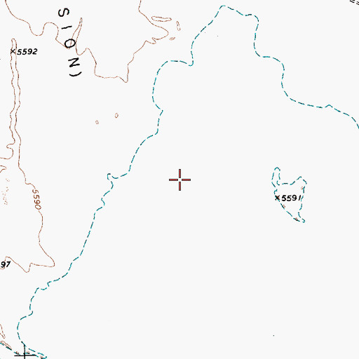 Topographic Map of Independence Valley, NV