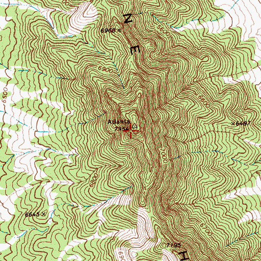 Topographic Map of Limestone Hills, NV