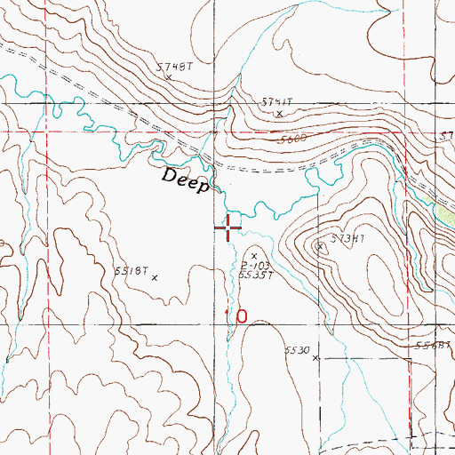 Topographic Map of Long Hollow, NV