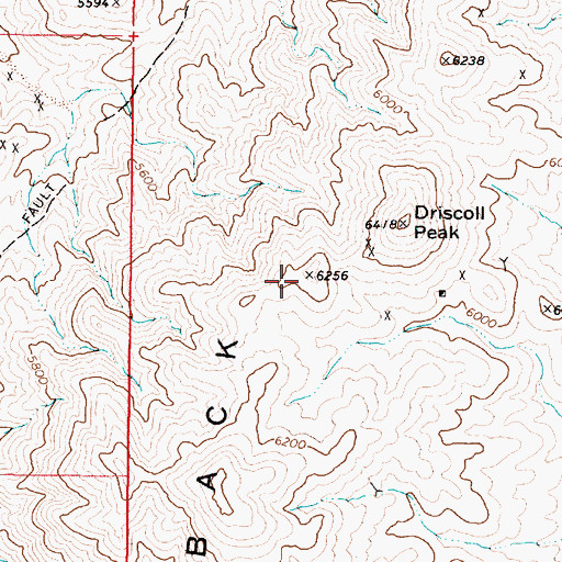 Topographic Map of Louderback Mountains, NV
