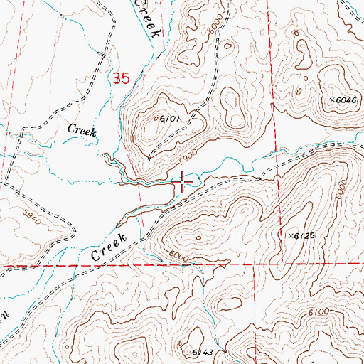 Topographic Map of McClellan Creek, NV