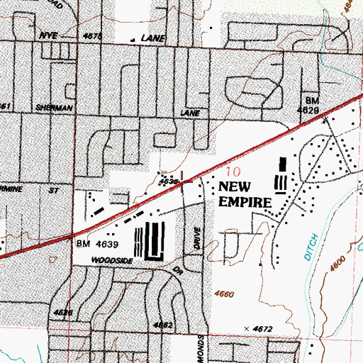 Topographic Map of New Empire, NV