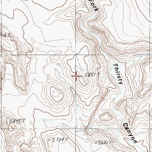 Topographic Map of Pahute Mesa, NV