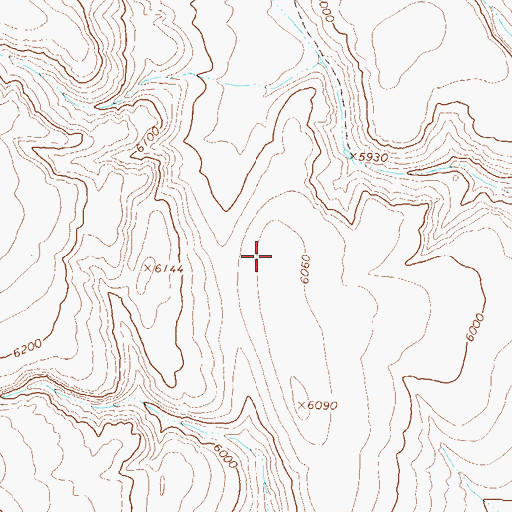 Topographic Map of Sage Hen Hills, NV