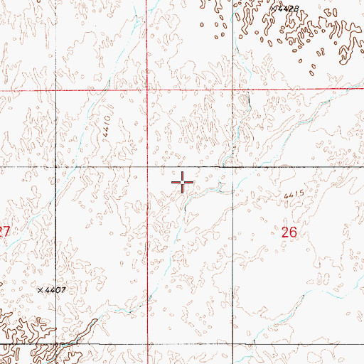 Topographic Map of Summer Camp Creek, NV