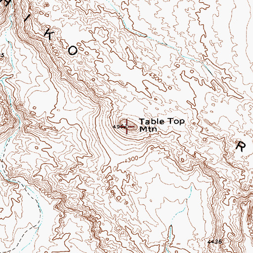 Topographic Map of Table Top Mountain, NV