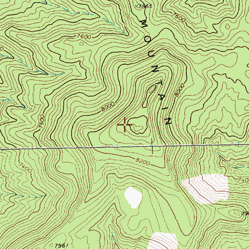 Topographic Map of Timber Mountain, NV