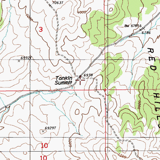 Topographic Map of Tonkin Summit, NV