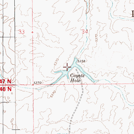 Topographic Map of Coyote Hole, NV