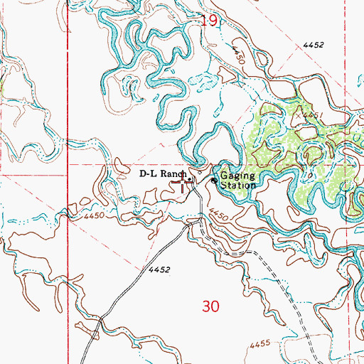 Topographic Map of D-L Ranch, NV