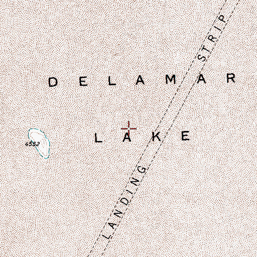 Topographic Map of Delamar Lake, NV