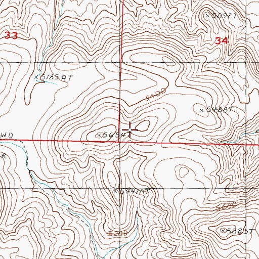 Topographic Map of Desert Mountains, NV