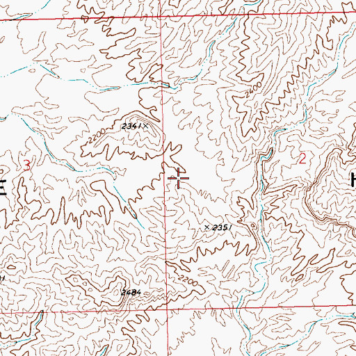 Topographic Map of Gale Hills, NV