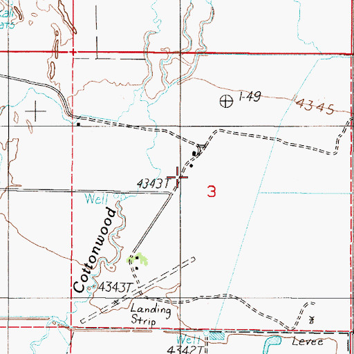 Topographic Map of Gerhard Miller Ranch, NV